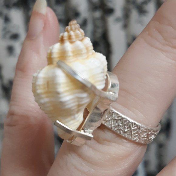 New Genuine Seashell 925 Silver Ring. - Picture 5 of 8